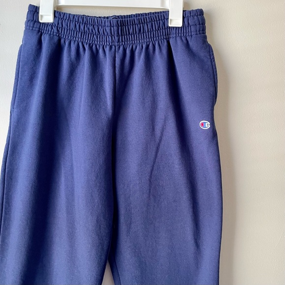 Champion unisex women’s men’s sweatpants size Large navy blue adjustable waist - Picture 6 of 13